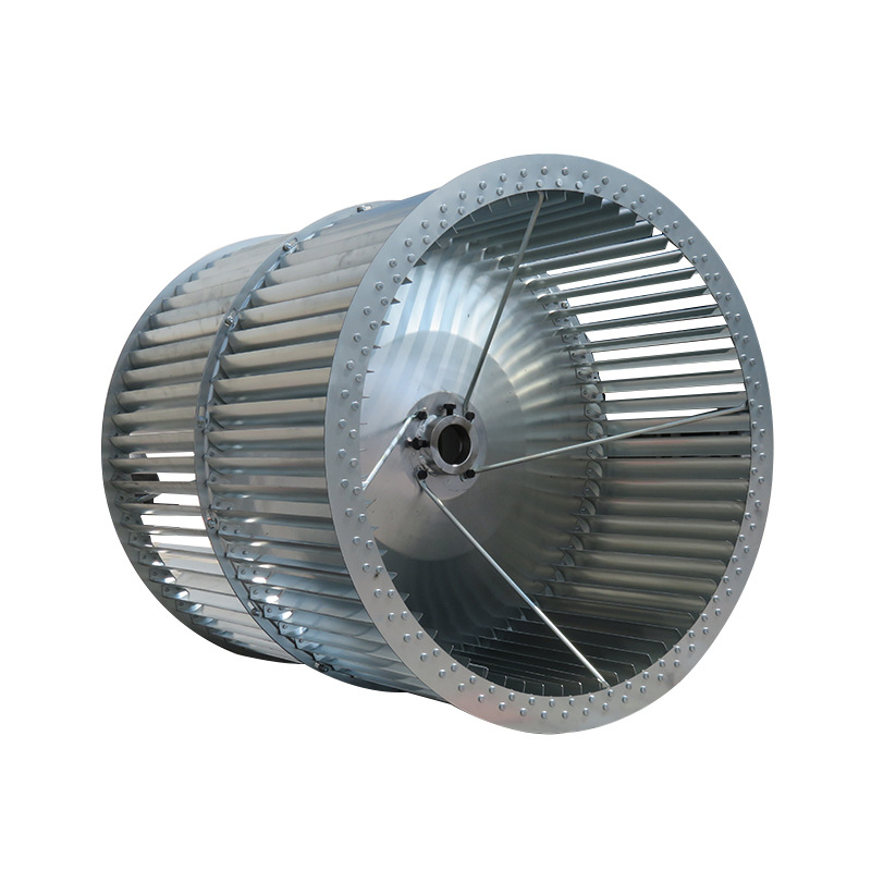 批发现货前倾多翼式离心风机叶轮工业设备镀锌净化离心叶轮配件