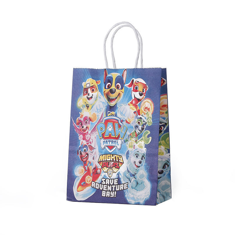 Children's Day Gift Handbag Cartoon Theme Kraft Paper Gift Bag Factory Wholesale Birthday Gift Bag