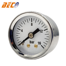 工厂供应 40mm全不锈钢压力表轴向16bar咖啡机可用压力表品质保证