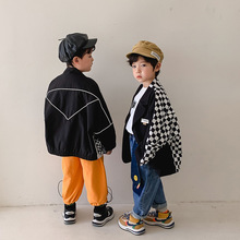 【断码特卖清仓】韩版童装中大男童礼服外套潮酷小主持人儿童西装
