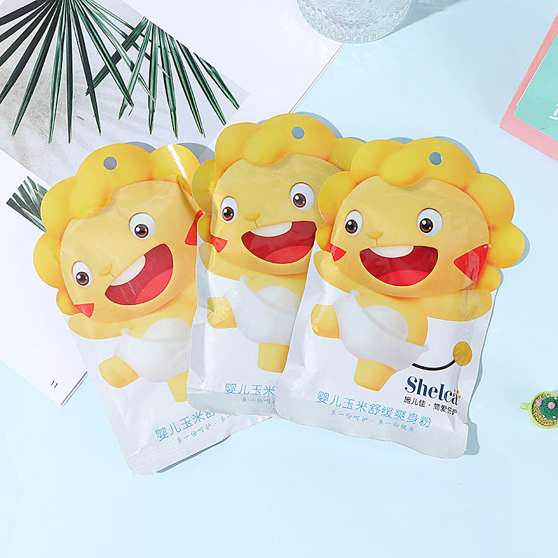 施儿佳婴儿爽身粉新生婴幼儿专用粉扑宝宝痱子粉儿童天然玉米粉