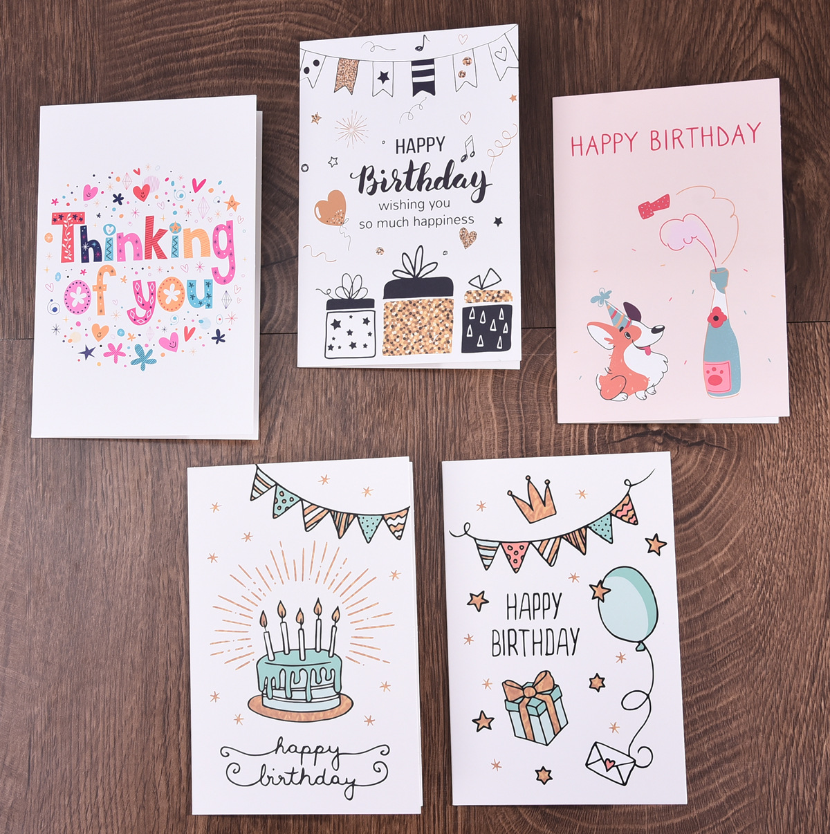 生日贺卡批发跨境 带信封   封口贴 birthday greeting cards
