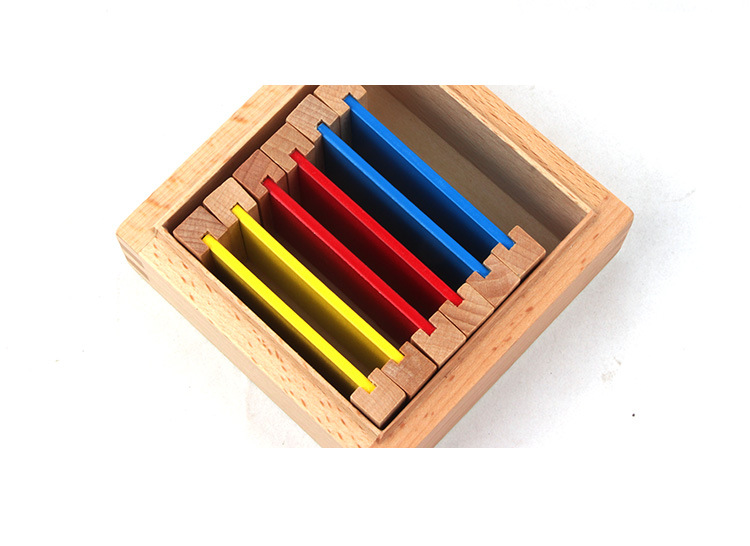 蒙氏色板国际版幼儿园蒙特梭利早教教具蒙台梭利感官色卡榉木专业