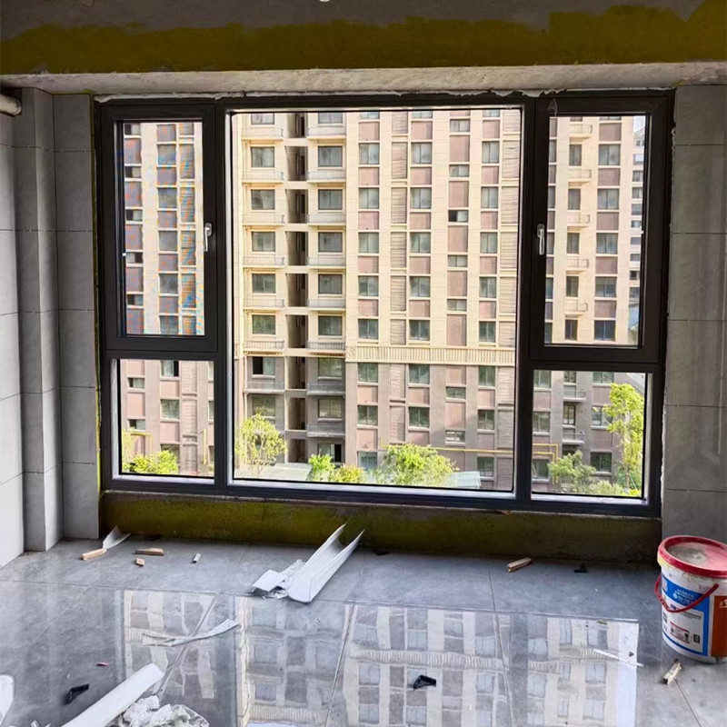 厂家批发断桥铝系统门窗 封阳台加转角落地窗 70系列断桥铝平开窗