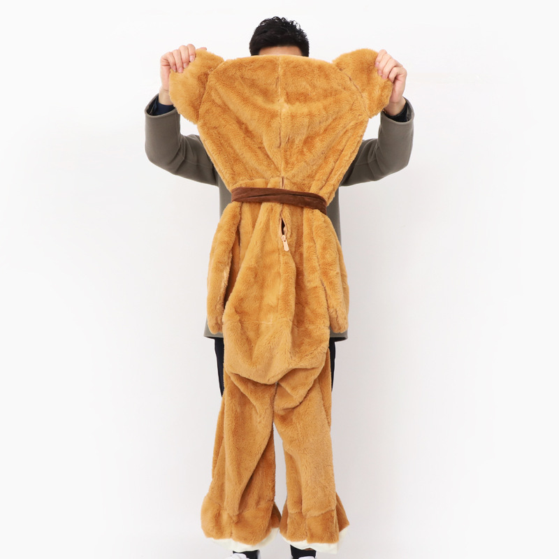 厂家直销泰迪熊皮壳美国大熊皮壳围巾熊皮套半成品批发