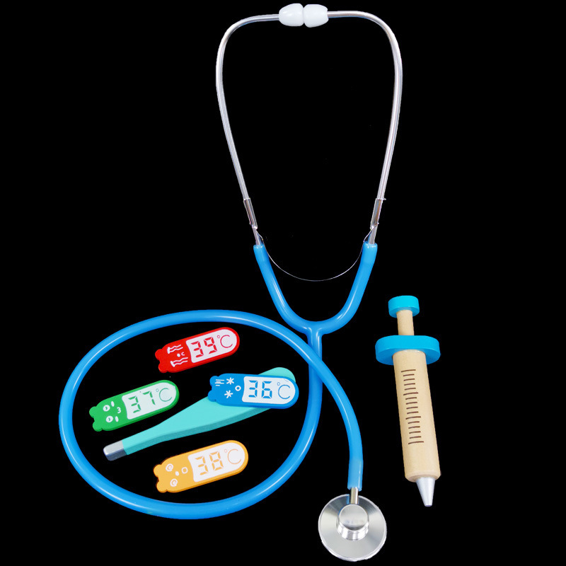 Stethoscope Children Play House Toy Kindergarten Doctor Nurse Role Play Props Simulation Diameter 4.5cm