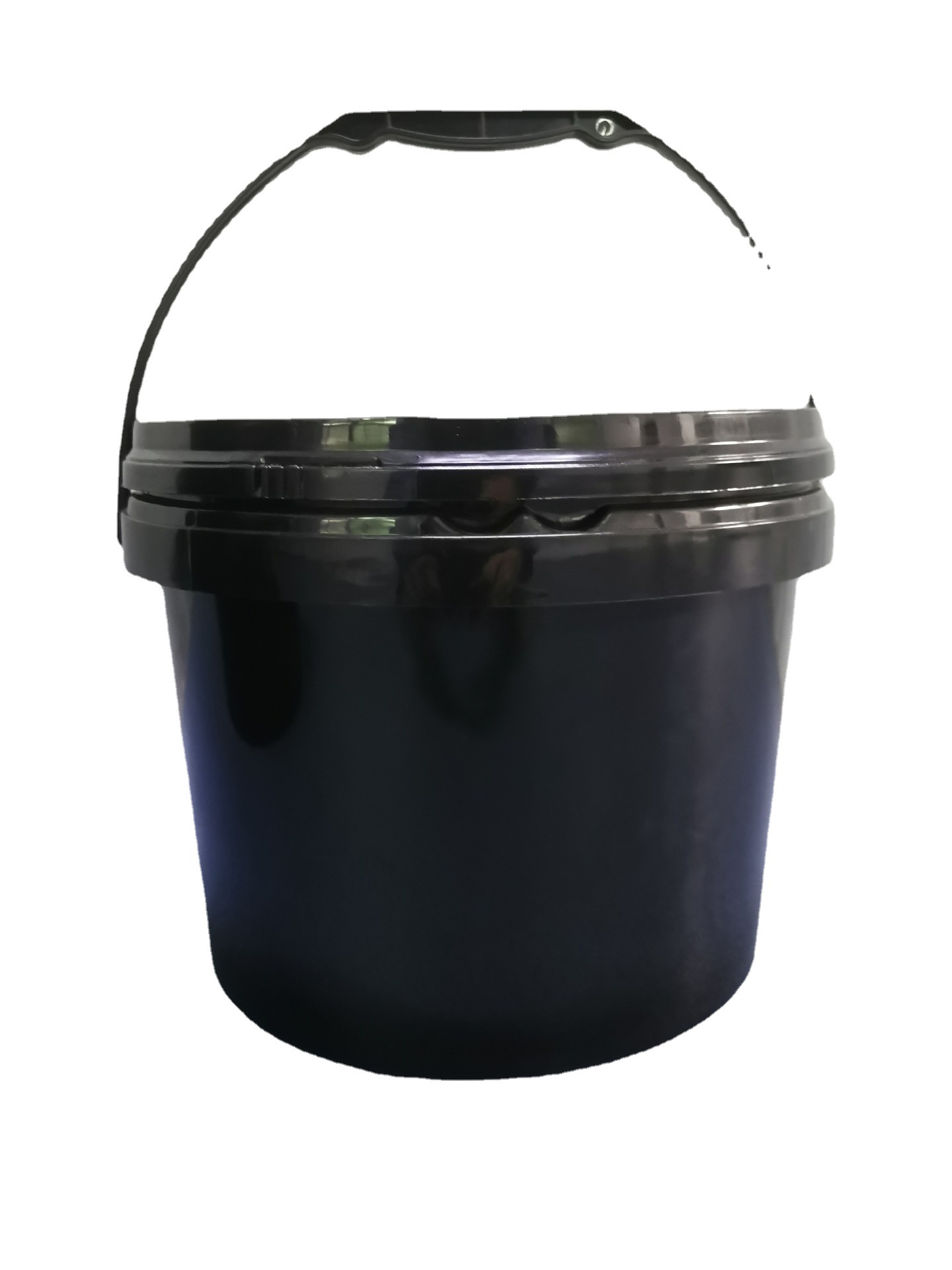 厂家供应6l黑色塑料桶6l黑色包装桶6l黑色艺术涂料包装桶