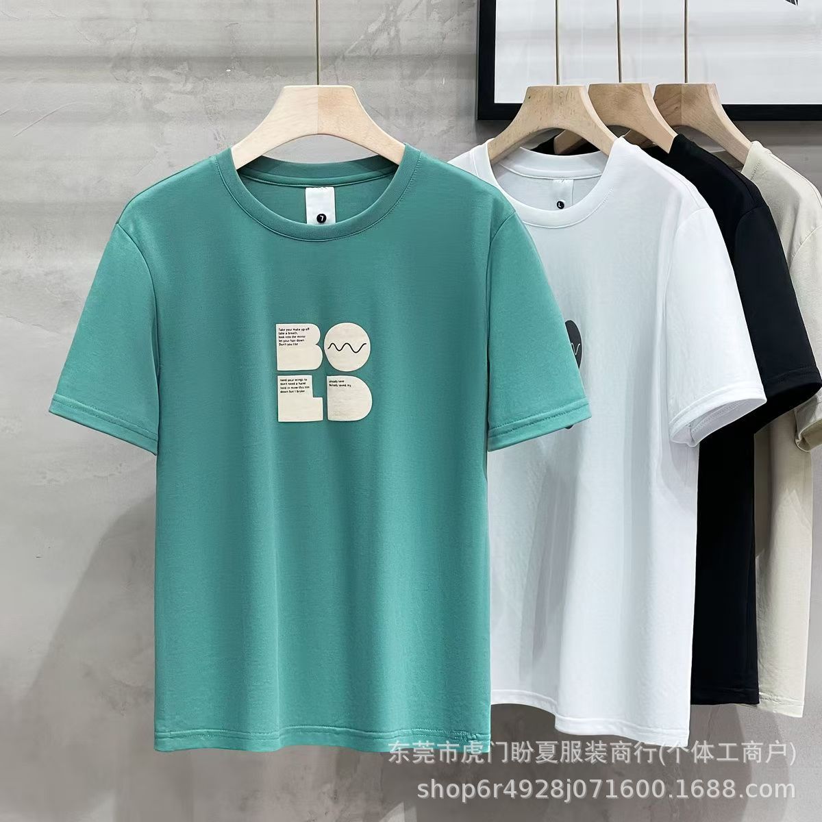 外贸夏季男装短袖t恤服装5元全新大码短袖打底衫地摊货源批发