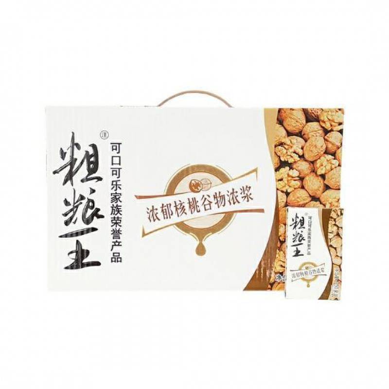 可口可乐中绿粗粮王饮料粗粮王绿豆 红豆 核桃250mlx16盒整箱包邮