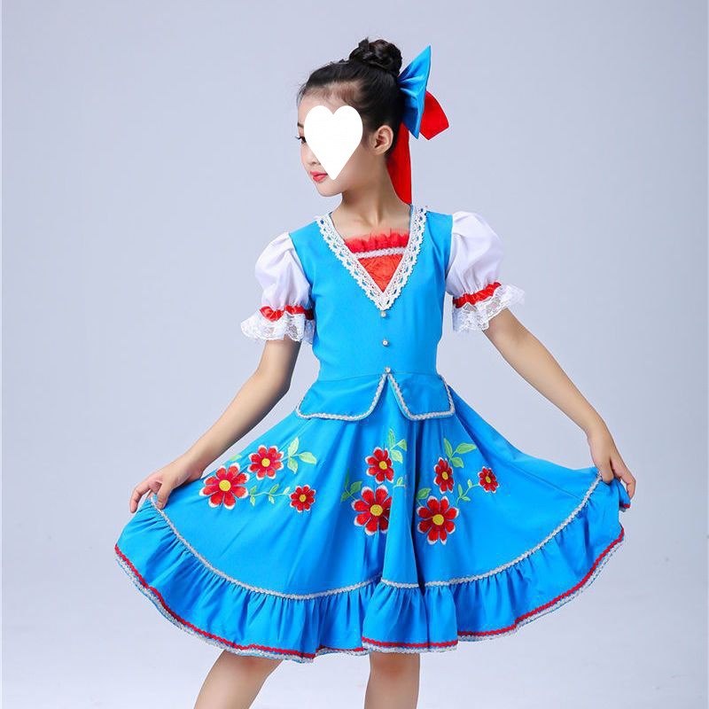 演出服男童套装夏季儿童俄罗斯族民族舞蹈服装表演服少数民族宫廷