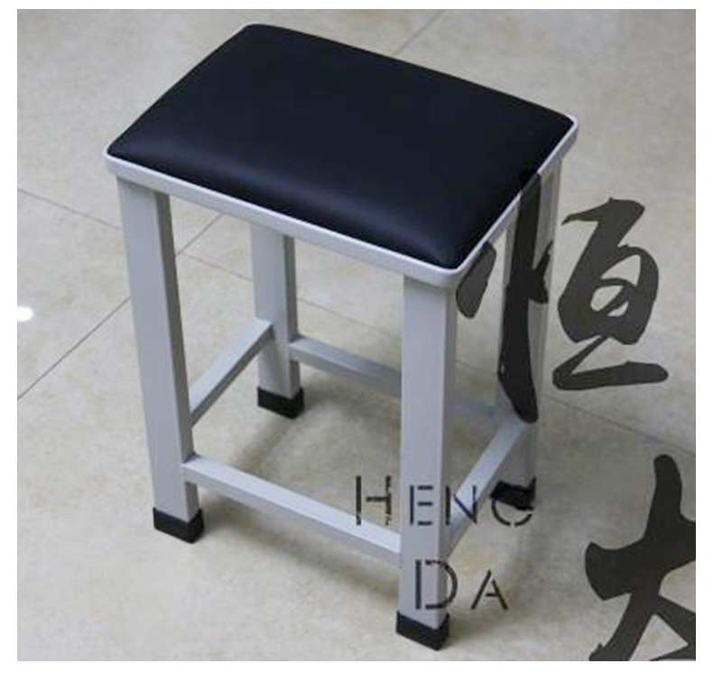 车间工作凳子流水线员工坐凳 方凳学校铁凳工作凳