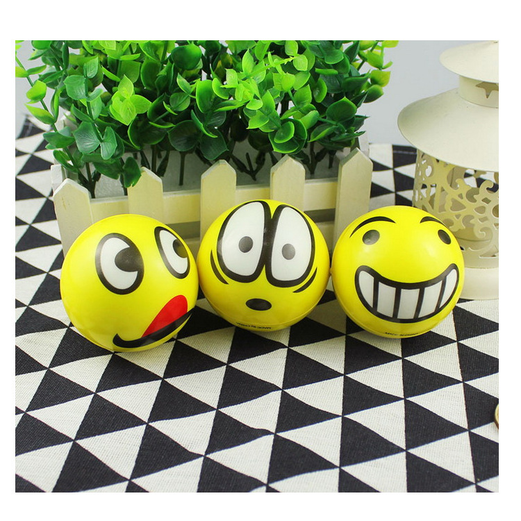 Pu Ball Fun Expression Decompression Vent Ball Smiling Face Stress Relief Ball Grip Strength Ball Blood Donation Love Ball Factory Direct Sales