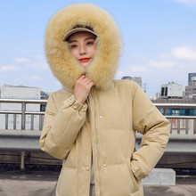 2023冬季新款韩版女装长款棉服大码修身过膝加厚女士棉衣棉袄外套