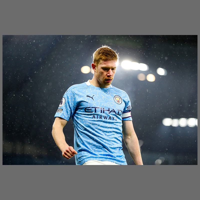 64n德布劳内海报曼城丁丁球星足球装饰画挂图梅西c罗墙贴壁纸 图片