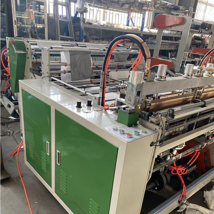 全自动高速双线连卷制袋机 垃圾袋背心袋塑料袋制袋设备