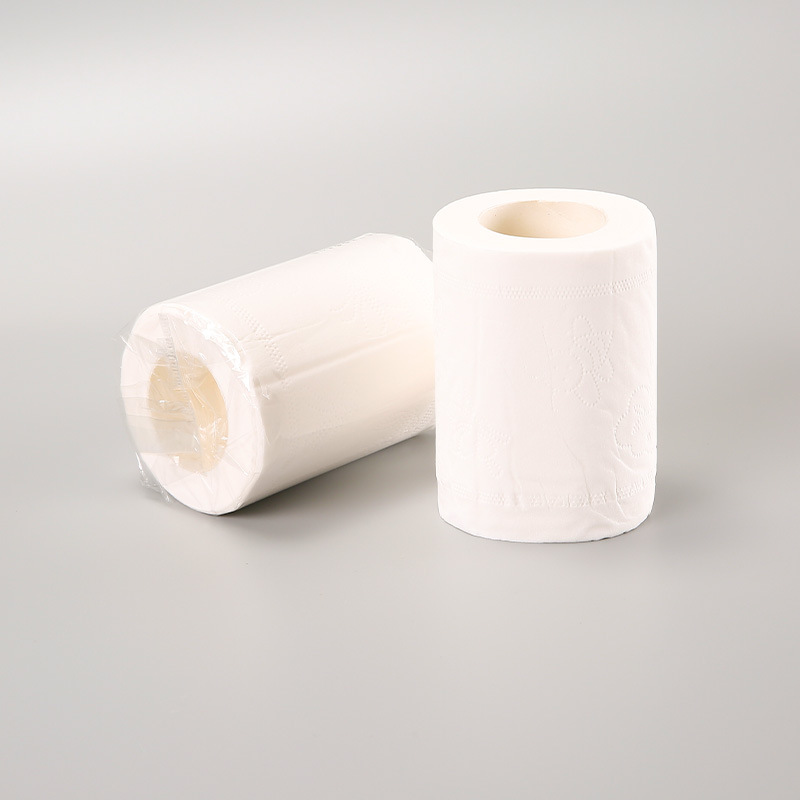 Individually Packaged 50G 192 Rolls Hotel Tissue Roll Toilet Paper Hotel B & B Hollow-Core Web Toilet Paper