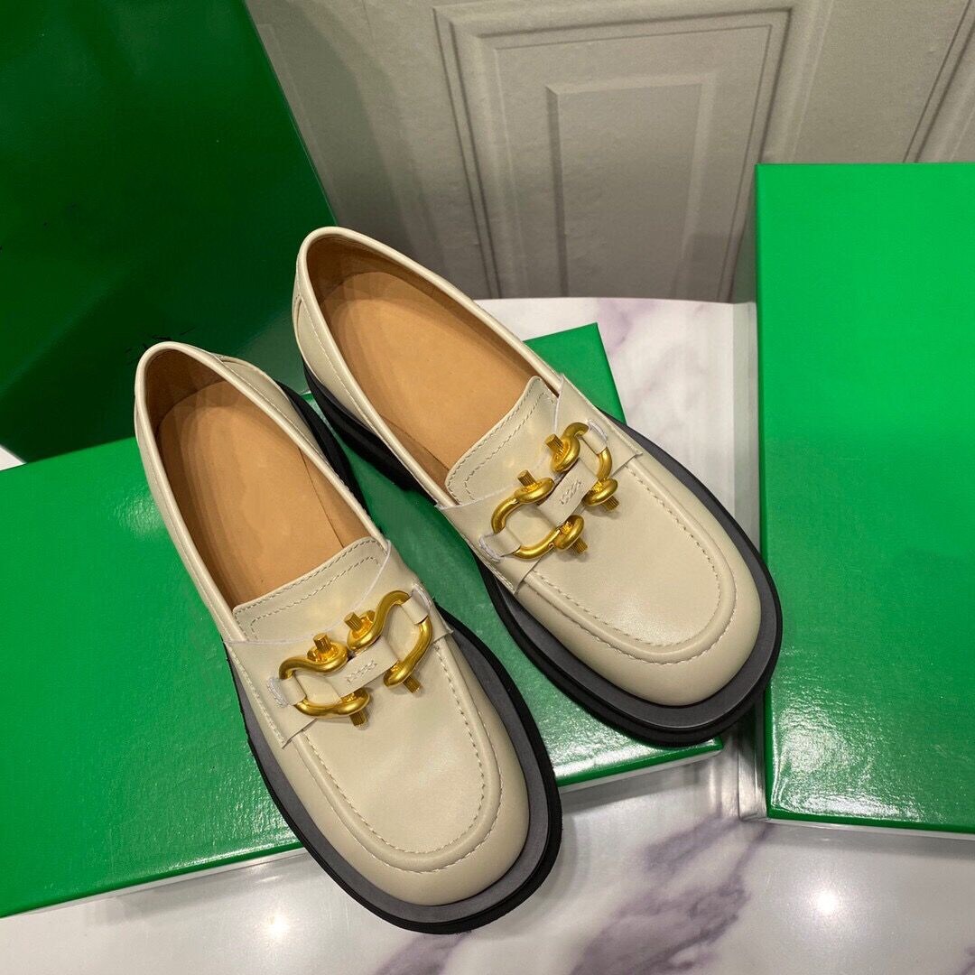 bv乐福鞋2021春夏新款厚底女式单鞋时尚原单外贸欧美英伦女鞋