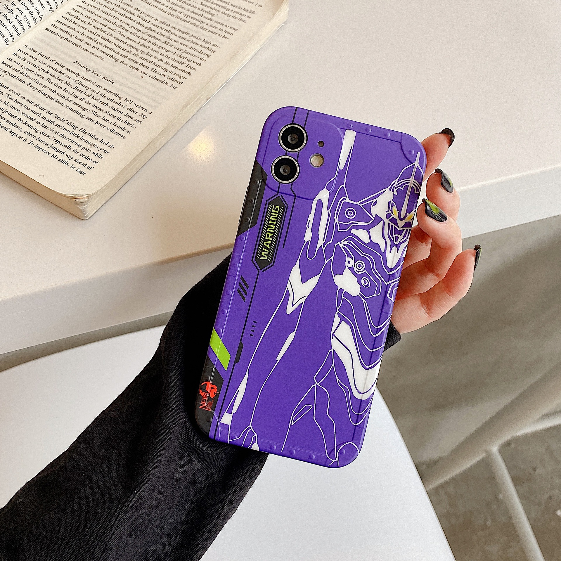 0成交60pcseva1号战机适用iphone12promax手机壳11苹果13磨砂xr动漫xs