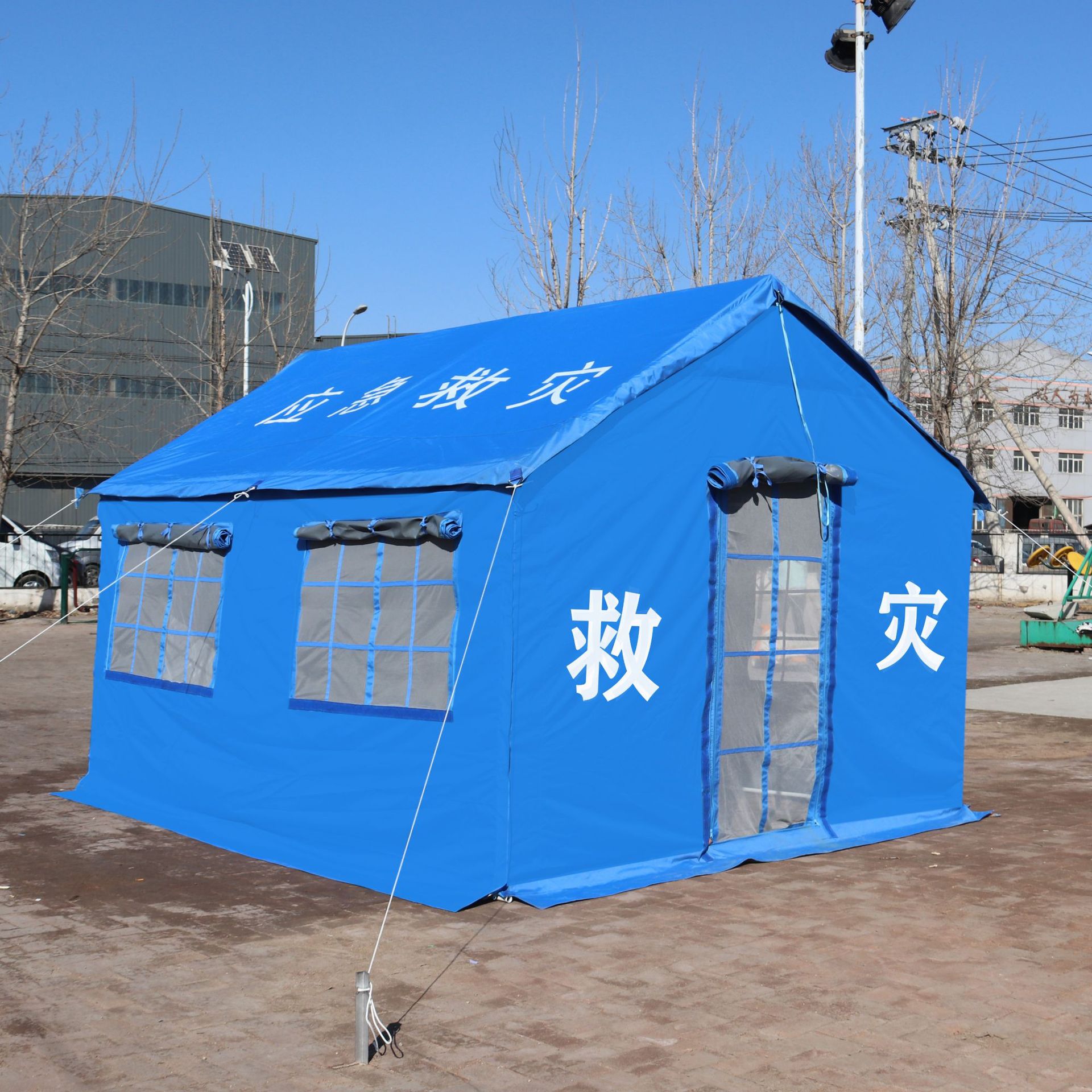 户外应急救灾帐篷临时医疗检查隔离测温通道民政12平保暖防疫帐篷