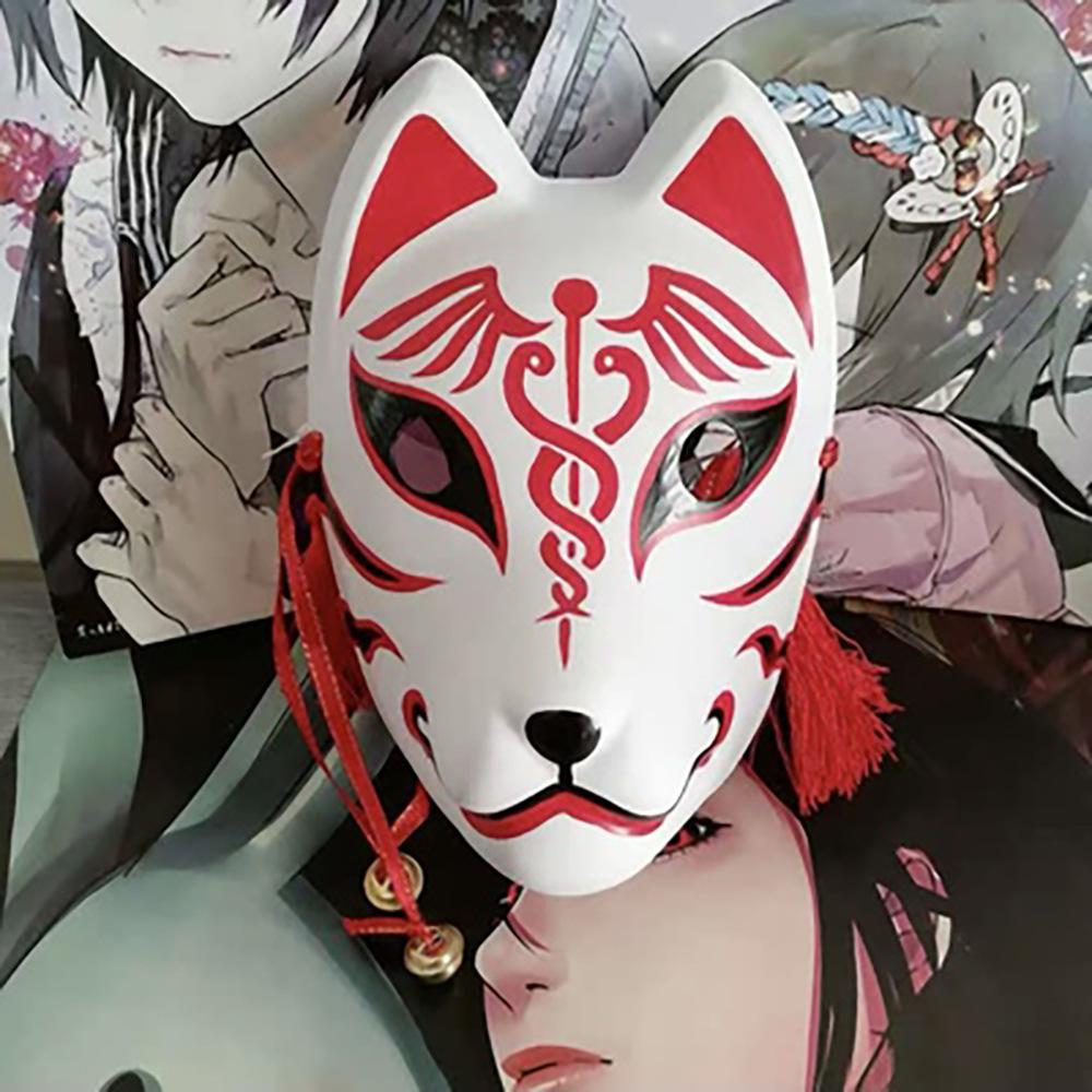 抖音视频火影忍者暗部卡卡西九天狐面具狐狸万圣节cosplay道具