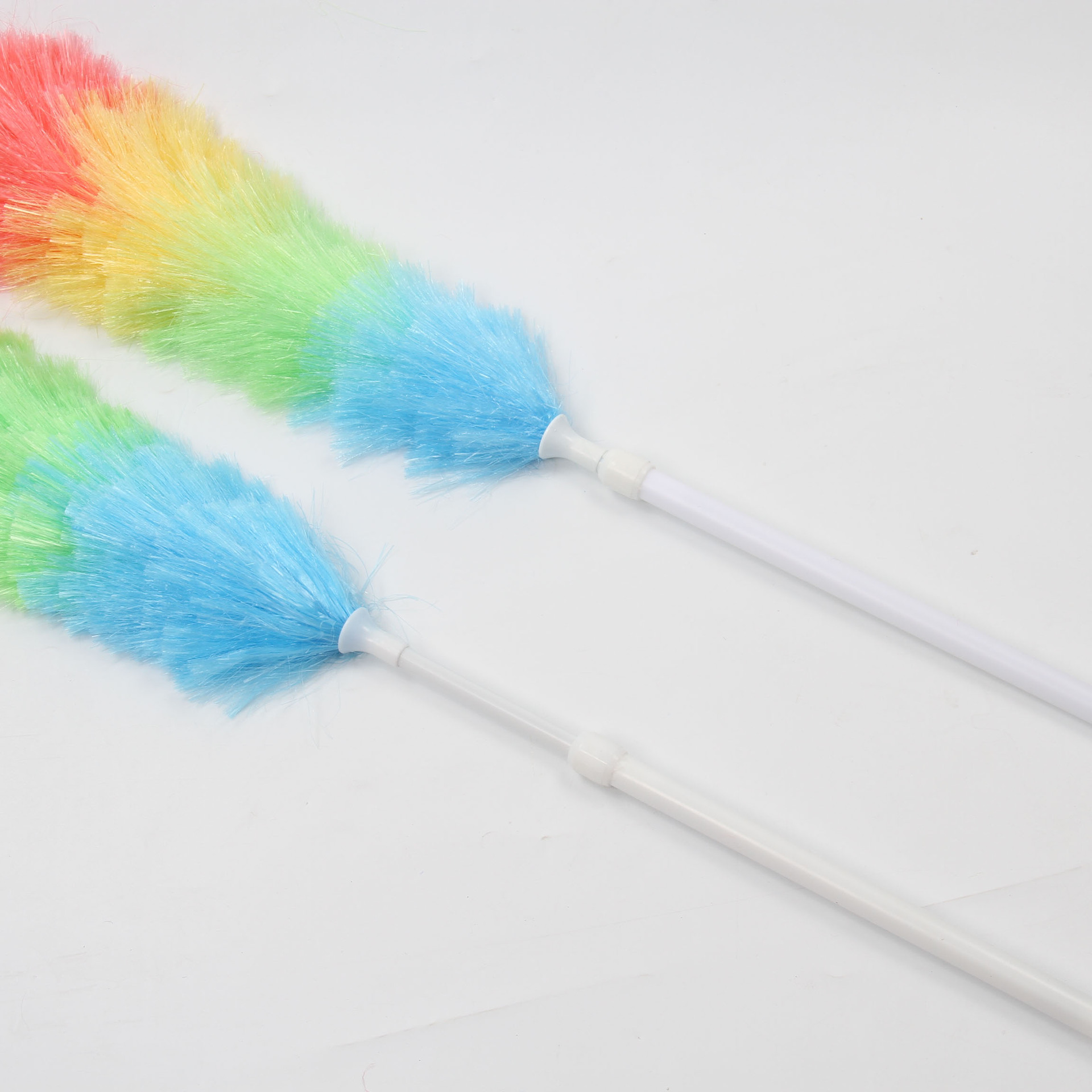 Factory New Retractable Plastic Feather Duster Electrostatic Duster Wholesale Dust Sweeping Desktop Brush Cleaning Dust Remove Brush