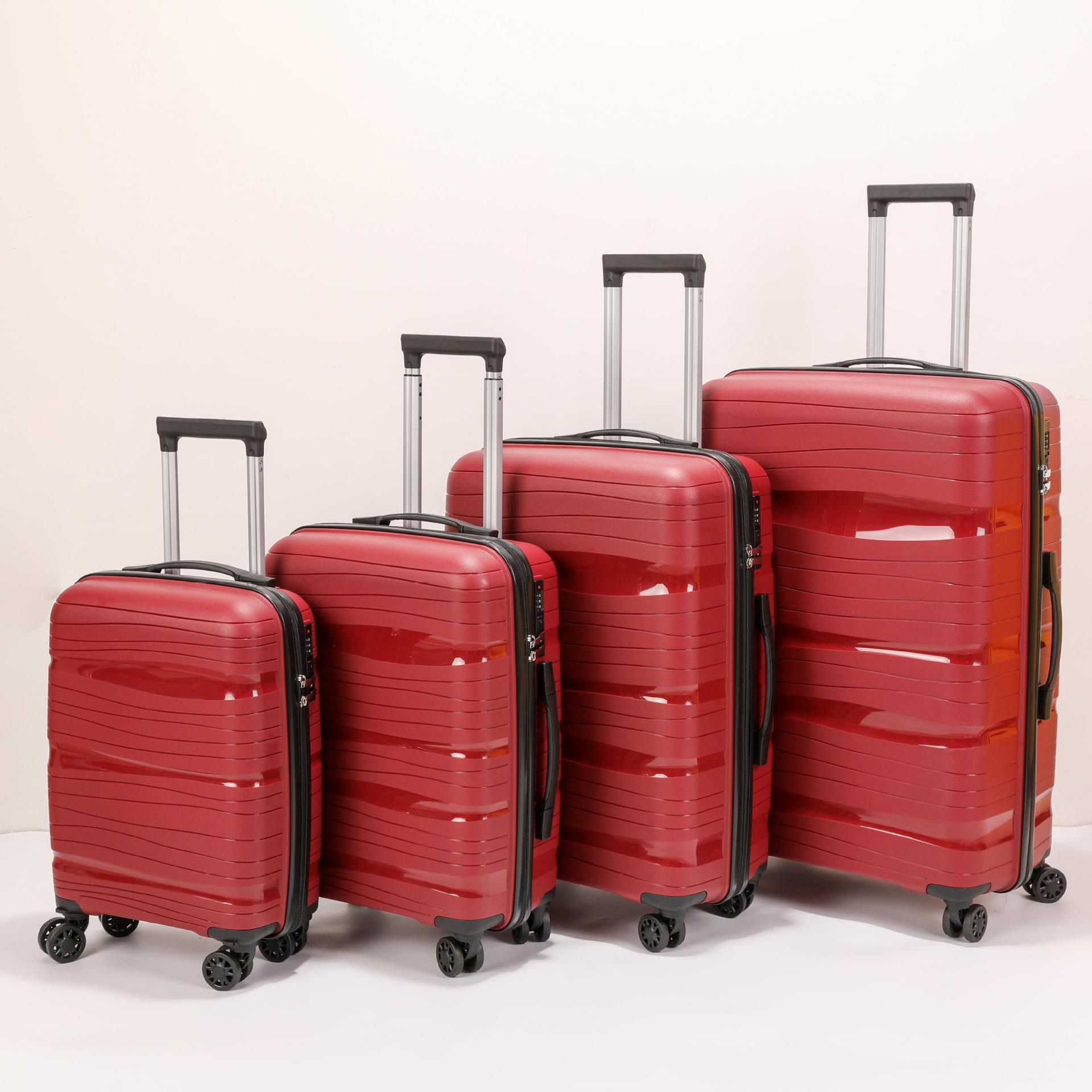 Marcosman 2023 New Pp Suitcase Trolley Luggage Four-Piece Pp Luggage Disassembly Wheel Luggage