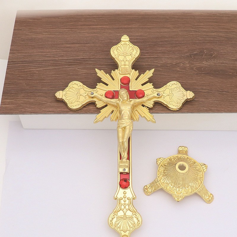 Factory Wholesale Foreign Trade Hot Selling Religious Crafts Jesus Cross Ornaments Home Desktop Decorations Ornaments