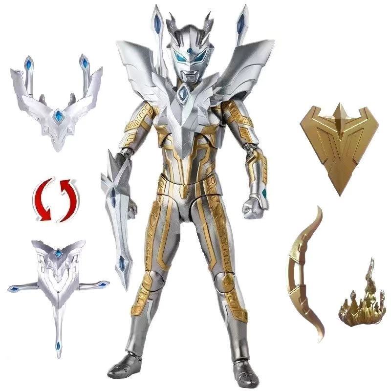 Ultimate Selolitga Ultraman Toy Dekai Strong Shiny Hand-Made Movable Joint Gold Shining Doll