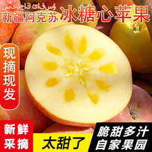 新疆阿克苏冰糖心苹果 代发5/8斤新鲜脆甜红富士当季水果非丑苹果