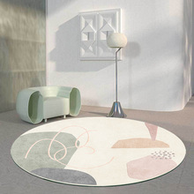 MLD圆形地垫 北欧印花客厅卧室床边地毯电脑吊篮椅子垫子批发代发