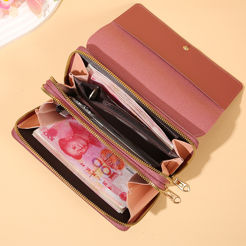 Factory Direct Sales New Wallet Mobile Phone Bag Korean Fashion Multi-Functional Crossbody Zipper Bag All-Match Shoulder Small Shoulder Bag