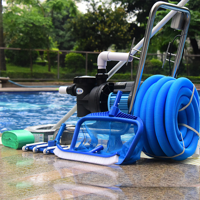 游泳池吸污机池底水下吸尘器水泵鱼池手动吸泥机水池清洗过滤设备