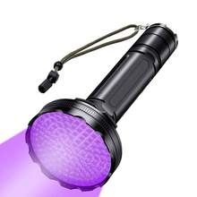新款128LED紫光手电筒UV照蝎子手电 面膜荧光剂检测手电