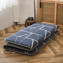 跨境家纺亚马逊棉麻布加厚打地铺睡垫家用防滑折叠榻榻米床垫软垫