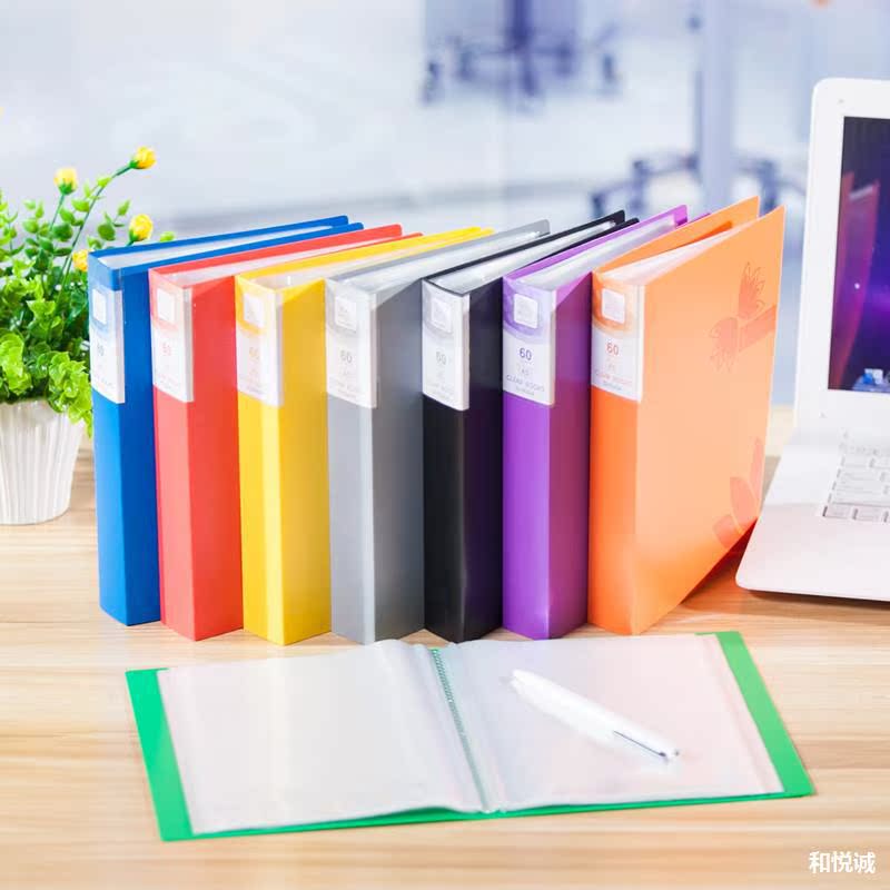 a5文件夹多层学生用透明插页页儿童学生生字卡袋60档案资料册40识