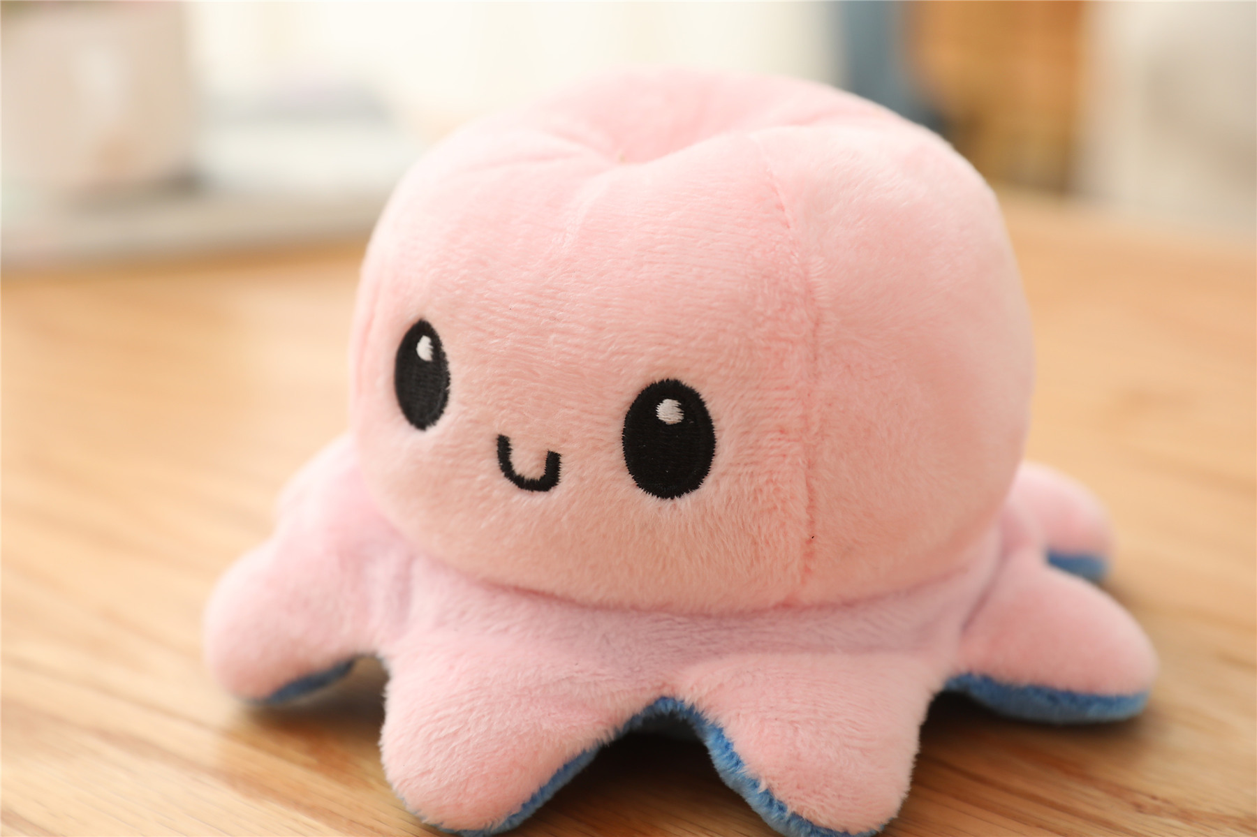 可爱翻面章鱼公仔 抖音小章鱼玩偶双面翻转八爪鱼毛绒玩具现货