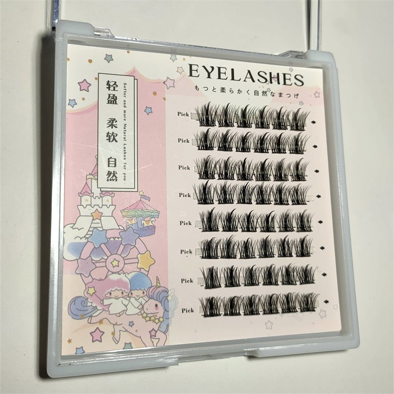 High-Profile Figure Lazy Trilogy False Eyelashes Natural Segmented Little Devil Eyelash Barbie Cartoon Eyelashes