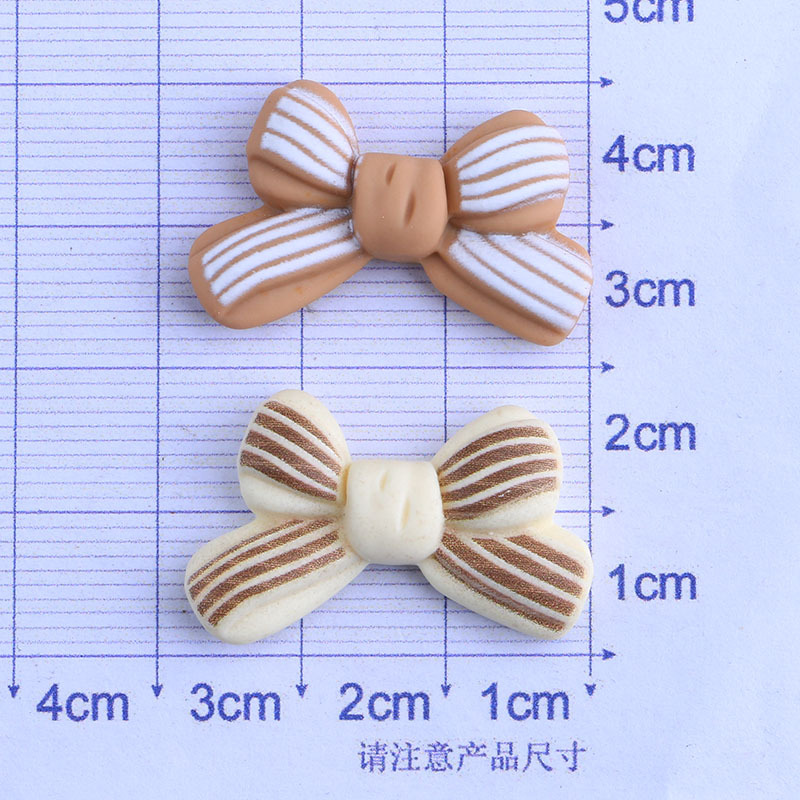 Beige Coffee Color Candy Toy Series Cream Glue Resin Accessories Wholesale Phone Case Material Barrettes Head Rope Material Package Worker