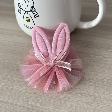 一件兔耳儿童发夹蝴蝶结格力特新款可爱兔子儿童发饰半成品需要定