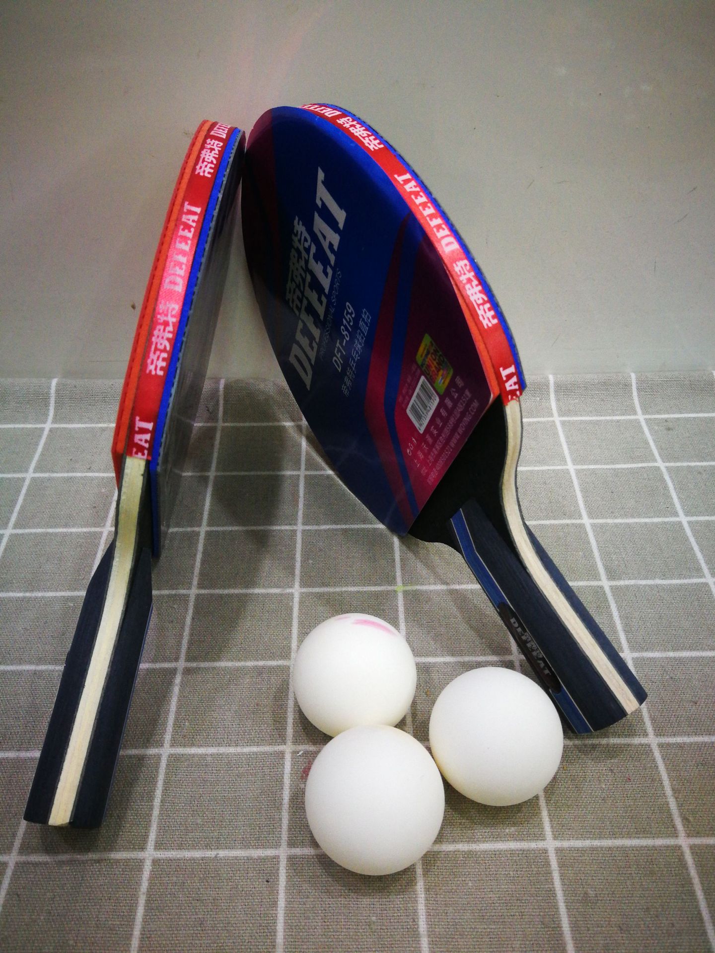 帝弗特乒乓球拍正反胶横拍高弹耐打球拍套装学生体育用品厂家批发