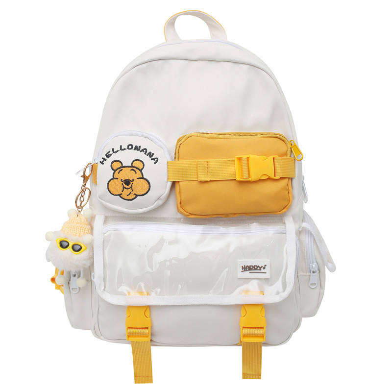 Backpack Women's Simple Travel Backpack Female Casual Junior High School Student High School and College Student Schoolbag