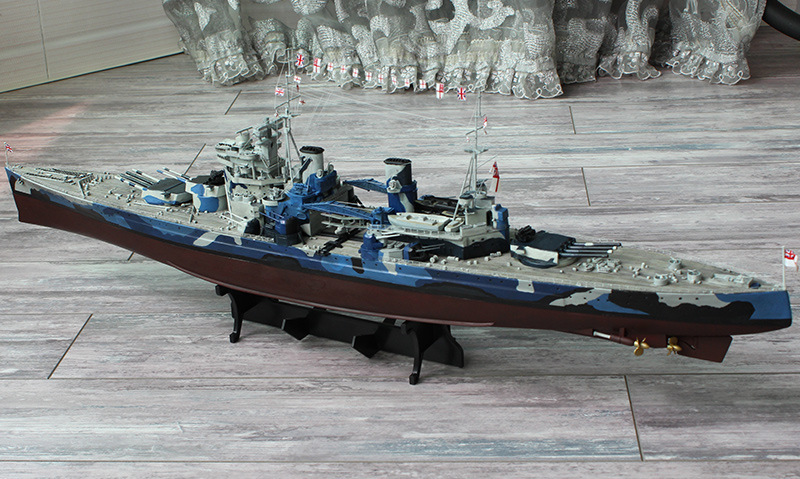 小号手拼装军事战舰模型80606 仿真1/350威尔士亲王号战列舰 船模