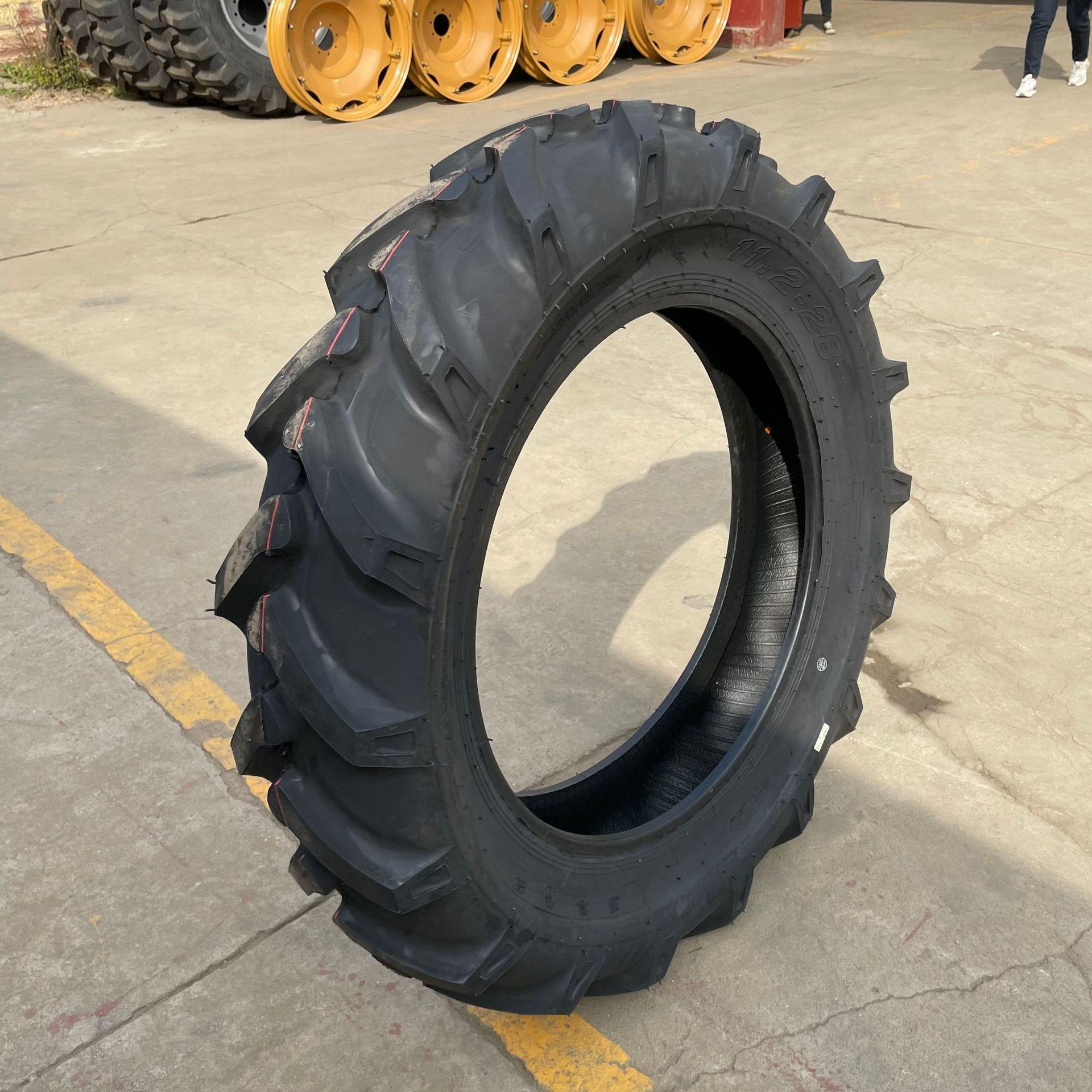 厂家批发11.2-28拖拉机轮胎可配w10*28钢圈人字花纹旱田农业轮胎