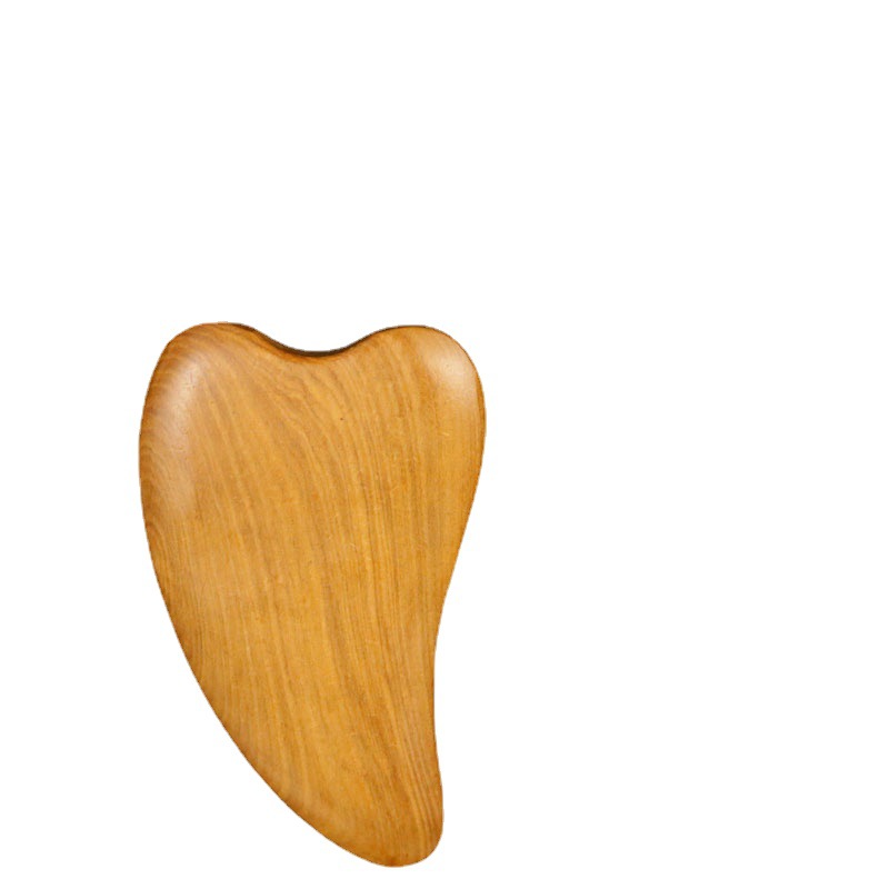 Wholesale Scrapping Plate Fragrant Wood Massager Love Heart-Shaped Triangle Face Wooden Gua Sha Scraping Massage Tool