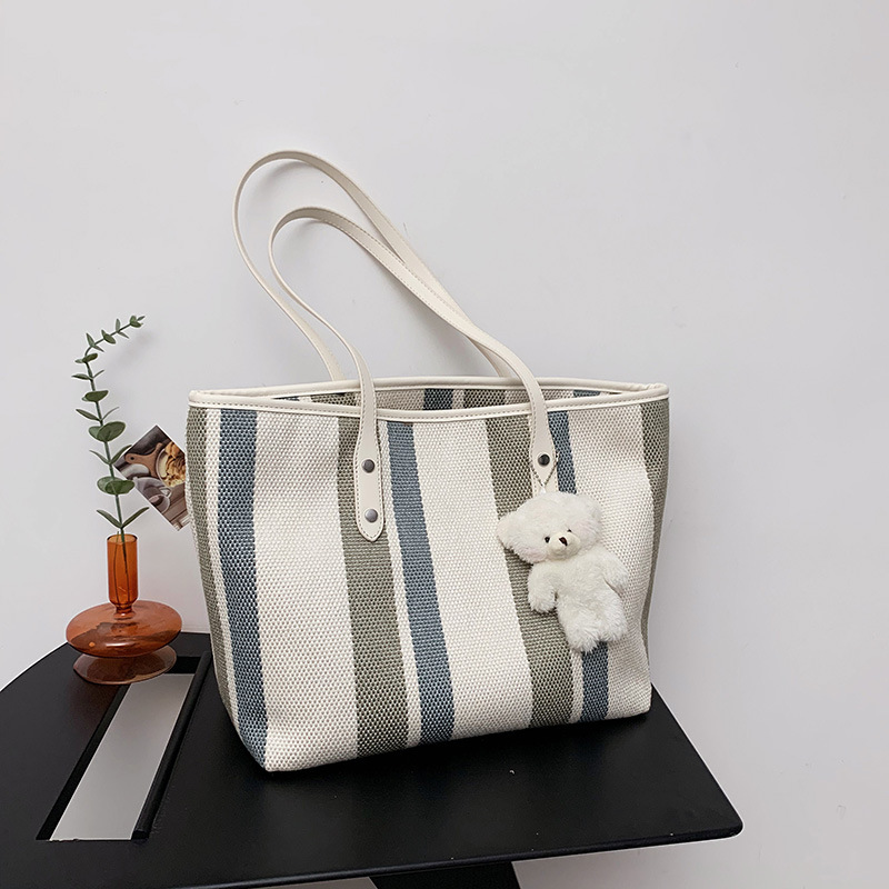 Bags Cross-Border Bag for Women 2021 New Korean Style Fashion Tote Bag Canvas Women's Bag Shoulder Bag Women's Shopping Bag