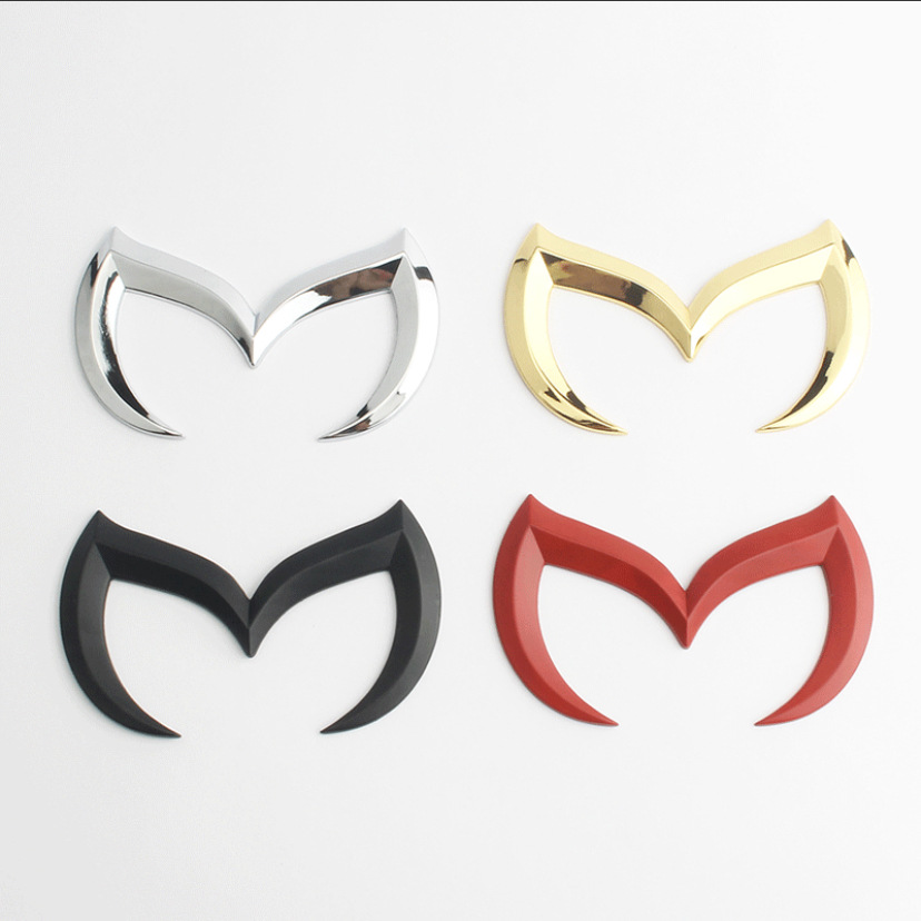 金属蝙蝠标 适用于马自达后尾标 m2/m3/m6/m5 睿翼 改装车标-阿里巴巴