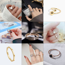 小众设计高级感钛钢戒指女轻奢气质镶钻满天星潮男潮女时尚戒指