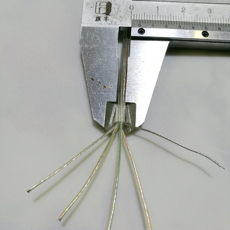 4芯带钢丝电线面板灯办公灯吊线吊绳餐吊灯线0.3方分色线径3.2mm