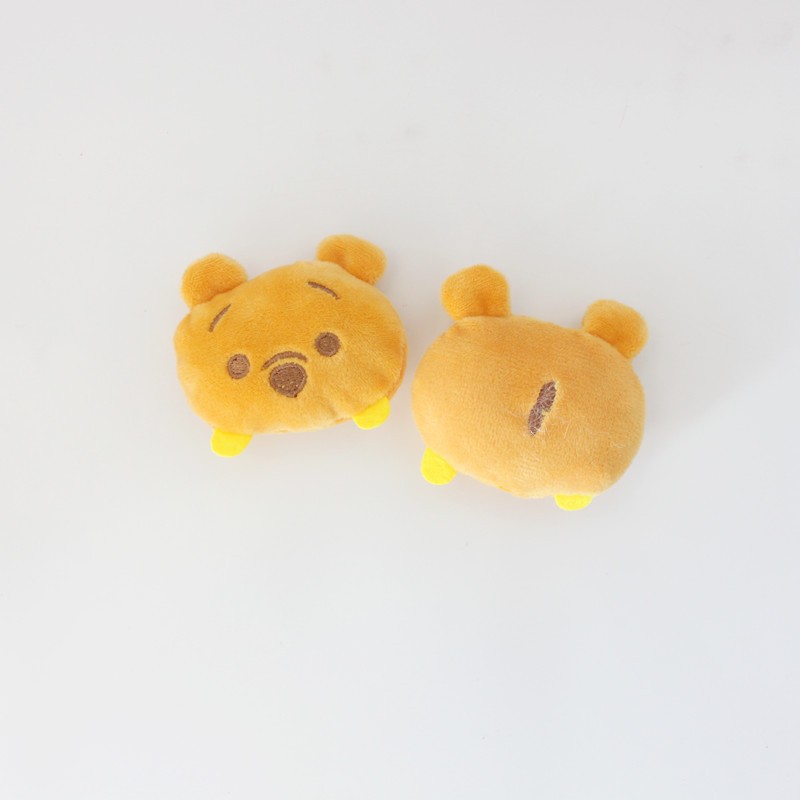 Cute Cartoon Plush Doll Brooch Pooh Bear Children Girl DIY Bag Accessories Headdress Ankle Sock Clothing Accessories