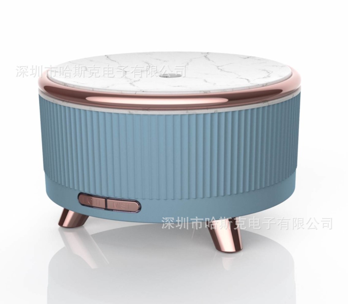 New Ultrasonic Aroma Diffuser Wood Grain Household Mini 500ml Humidifier Desktop Large Capacity Essential Oil Diffuser